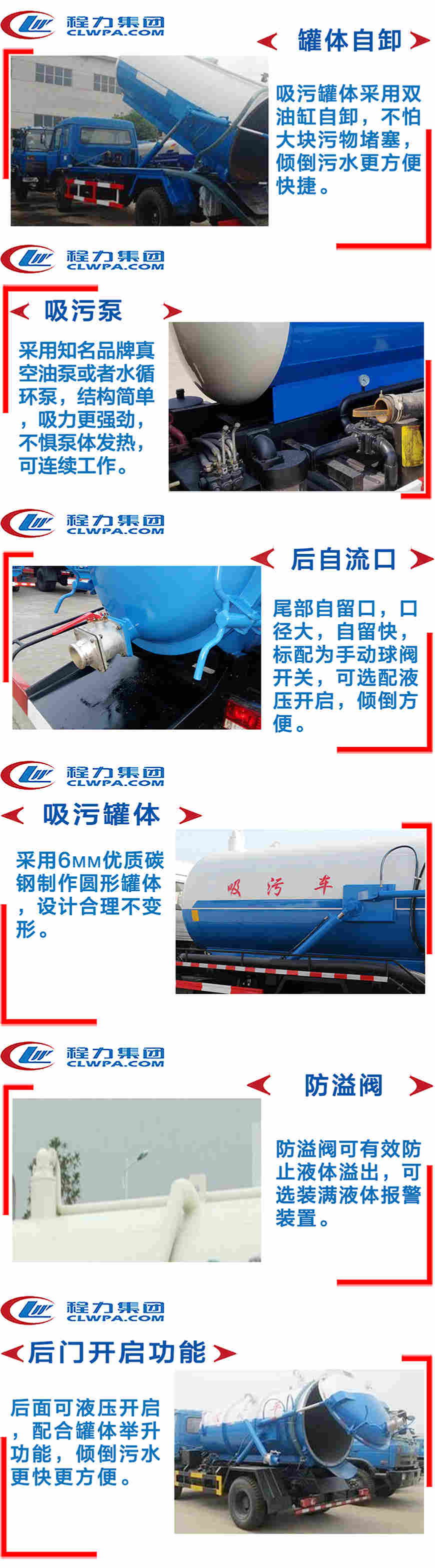 福田時(shí)代吸污車主要功能介紹