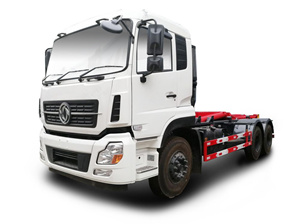 國五東風天龍后雙橋車廂可卸式垃圾車