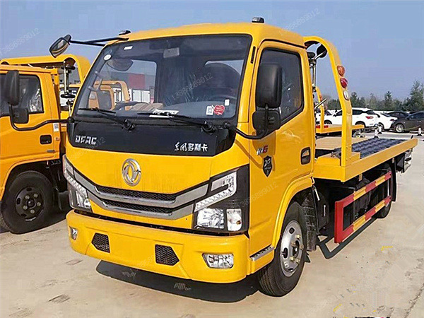 東風多利卡D6一拖二藍牌清障車