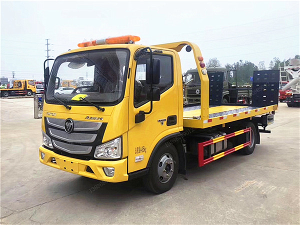 工程黃福田歐馬可S3一拖二國六藍牌清障車