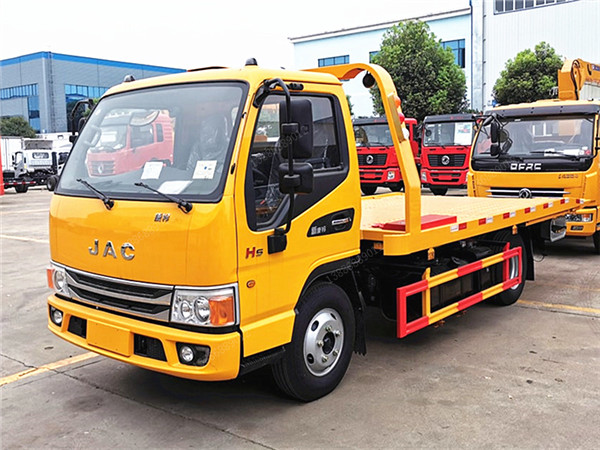 國六江淮康玲藍(lán)牌一拖二清障車